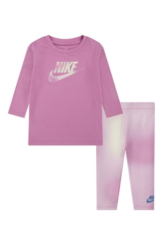 T-shirt et legging tie and dye - Nike - Rose