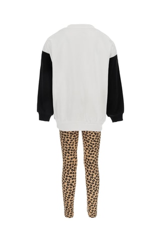 Sweat et legging - Nike - Blanc et beige