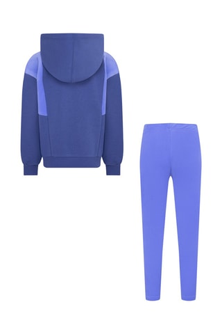 Sweat à capuche et legging polaire - Nike - Blanc et bleu