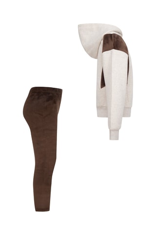 Sweat à capuche et legging polaire - Nike - Marron