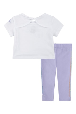 T-shirt et legging Happy - Blanc et violet - Nike