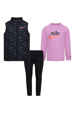 Ensemble 3 pièces - Noir et rose