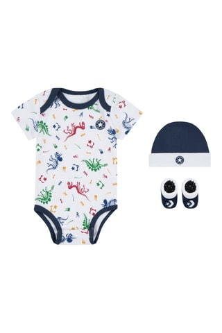 Ensemble 3 pièces   - Blanc, rouge et bleu