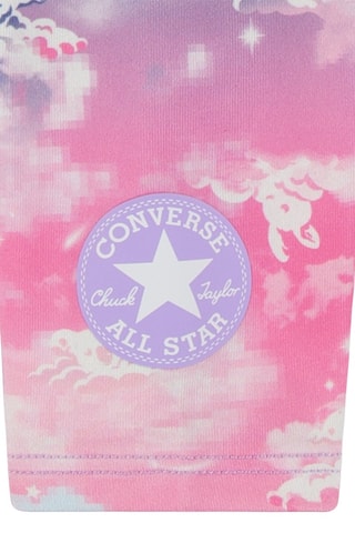 Sweat à capuche - Blanc, violet et rose