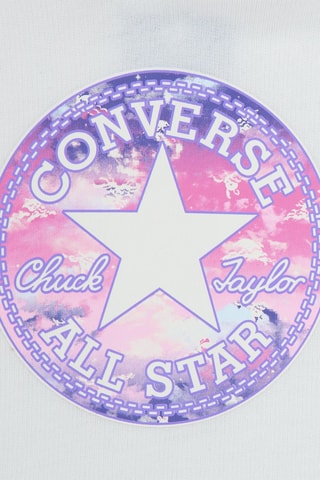 Sweat à capuche - Blanc, violet et rose