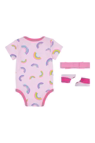 Ensemble 3 pièces   - Bleu, violet et rose