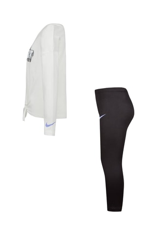 T-shirt et legging - Noir et blanc - Nike