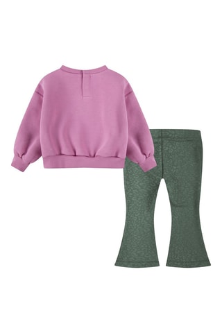 Sweat et pantalon - Vert olive et rose - Nike