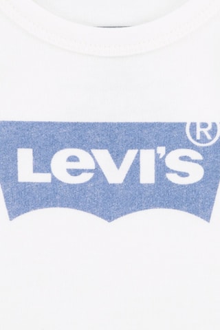 Body et pantalon en coton biologique - Blanc et bleu