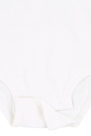 Body et pantalon en coton biologique - Blanc et bleu