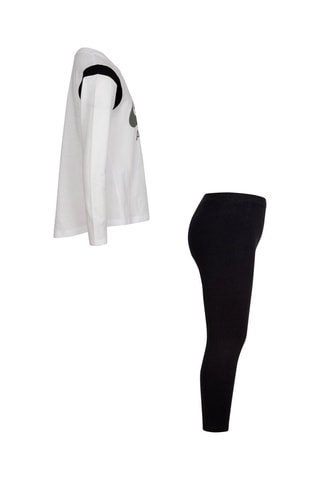 Tunique et legging Blanc et noir - Nike