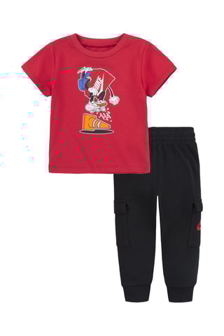 T-shirt et jogging - Rouge et noir  - Nike
