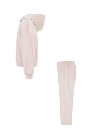 Sweat à capuche et pantalon en velours - Beige - Nike