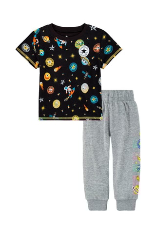 T-shirt et jogging - Noir et gris