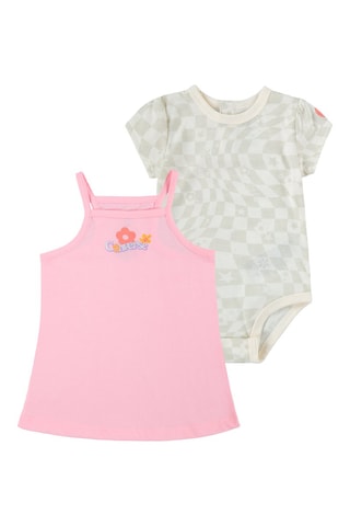 Débardeur et body - Rose et beige