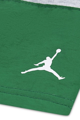 T-shirt et short Stacked - Gris clair chiné et vert foncé - Jordan