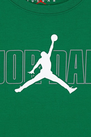 T-shirt et short Stacked - Gris clair chiné et vert foncé - Jordan