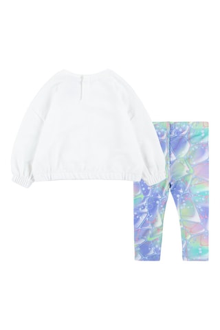 Sweat et legging - Blanc et bleu  - Nike