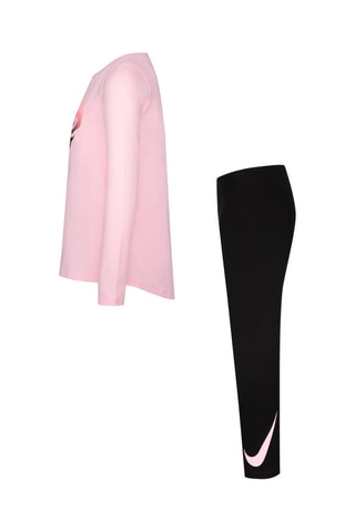 T-shirt et legging Rose et noir  - Nike
