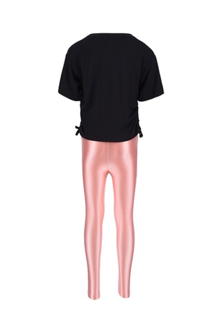 T-shirt et legging - Corail et noir