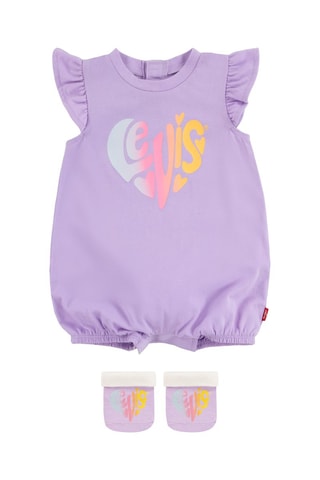 Body et chaussettes - Bleu, jaune, violet et rose