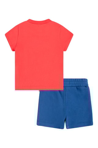T-shirt et bermuda - Blanc, rouge et bleu