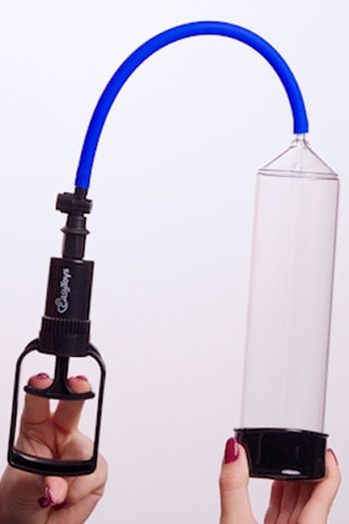 Pompe à pénis transparente avec poignée - 262 g