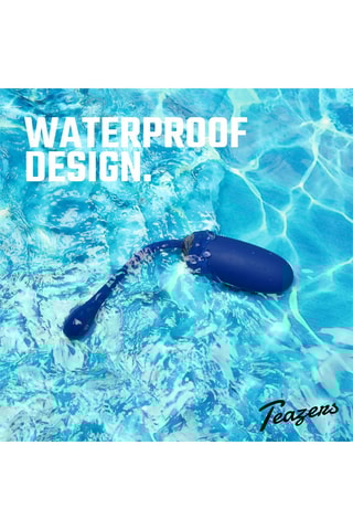 Œuf vibrant avec télécommande - 8 cm - Bleu