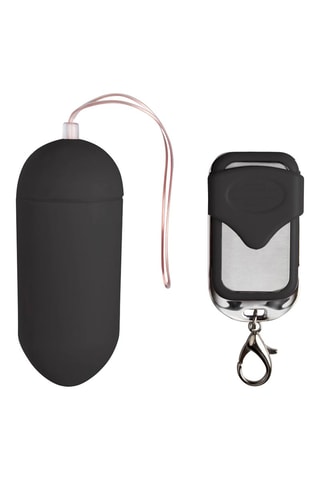 Œuf vibrant télécommandé - Noir - 6 cm