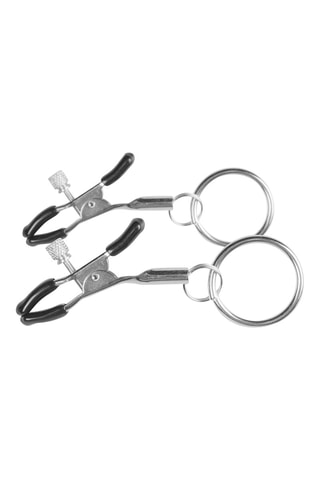 Pinces à tétons - Argenté et noir