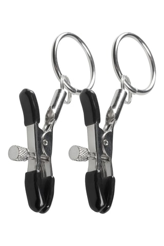 Pinces à tétons - Argenté et noir