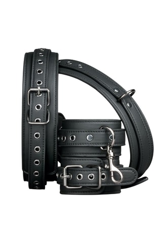 Ensemble de manchettes pour cuisses et poignets - Noir