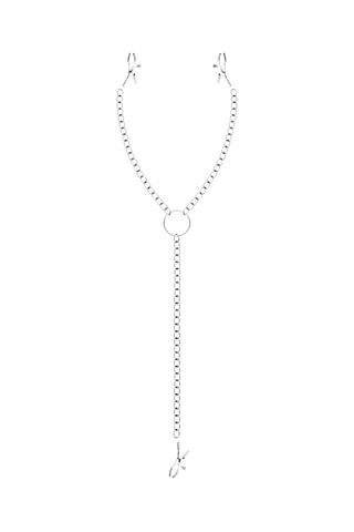 Pinces à tétons avec chaîne - Noir