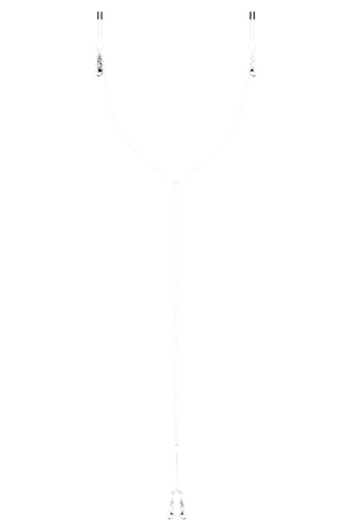 Pince tétons avec chaînes - Argenté