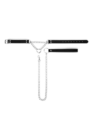 Collier avec chaîne - Noir