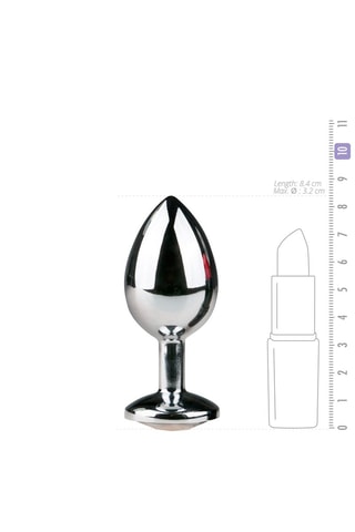 Plug anal - Argenté - 7 cm