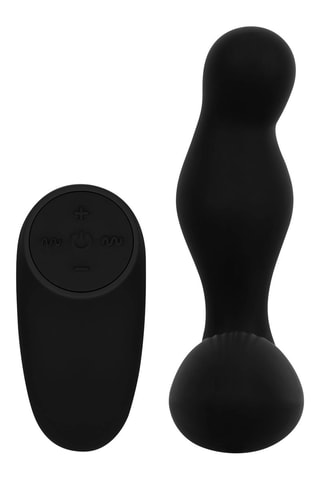 Plug anal télécommandé - Noir - 7 cm