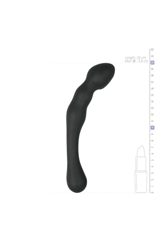 Vibromasseur prostatique - Noir - 17 cm
