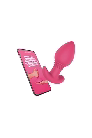 Plug anal vibrant connecté Axel - Rose