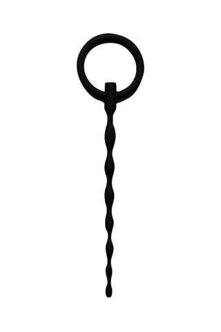 Dilateur pénien avec anneau - Noir