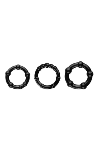 3 anneaux pénien - Noir