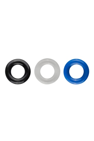 3 anneaux péniens - Noir et bleu