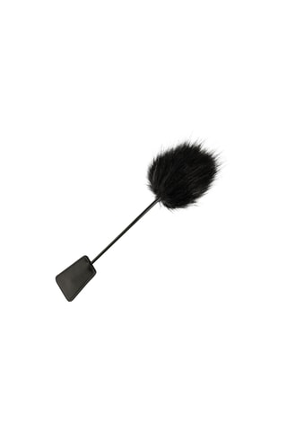 Fouet avec plumeau  - Noir