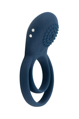 Anneau pénien vibrant Boners - Bleu foncé