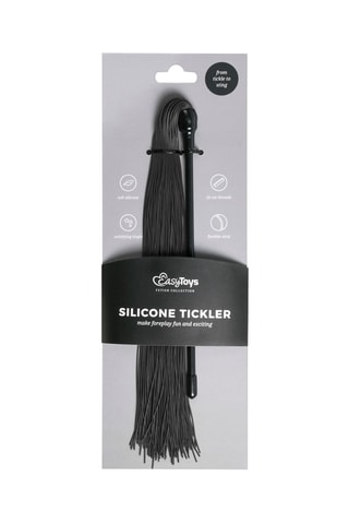 Chatouilleur en silicone - Noir