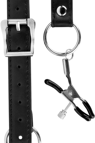 Ecarteur de lèvres vaginales Spread Labia - Noir - 50 cm