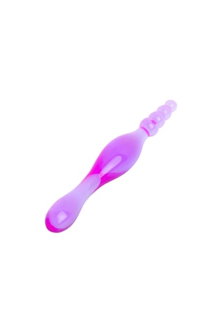 Plug anal perlé Galaxy - Mauve et fuchsia