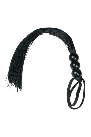 Fouet en silicone - Noir