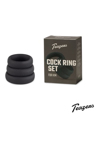 3 anneaux péniens - Noir