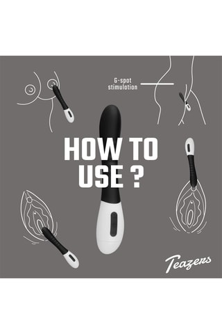 Vibromasseur point G teazers - Noir